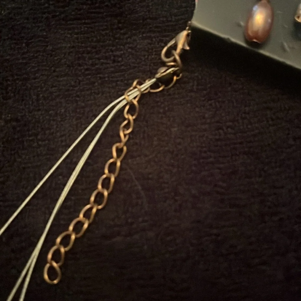 Paparazzi Tan and Brown beads Necklace with Intricate Wirework - Picture 4 of 4